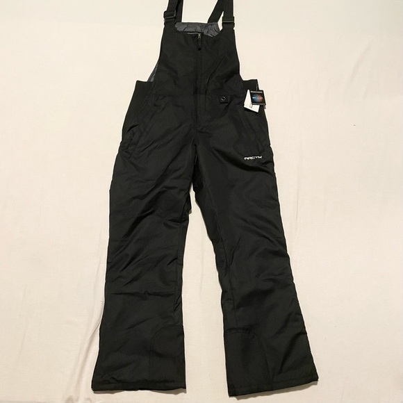 Women's Black Snow Bib Overalls - Picture 1 of 16